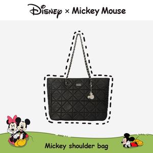 Beg Tote Rasmi Disney untuk Wanita, Kapasiti Besar, Gaya Baru, Rasa mewah, Beg Bahu Komuter, Berkuilt Berlian, Maxkax x, [COD]