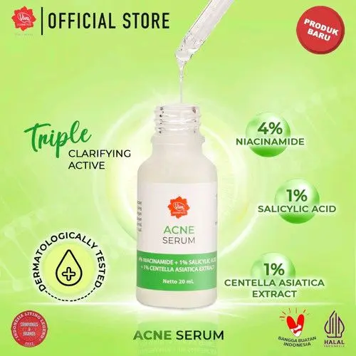 Viva Face Serum 20ml (Acne,Glowing,Anti aging,gold,VitC,Peeling) 4
