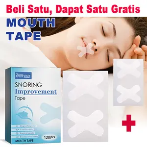 120 Pcs Mouth Tape Sleep Anti Dengkur Anti Ngorok Plester Mulut Tidur Bantu Tidur Nyenyak Muka Spons Wajah Mengencangkan