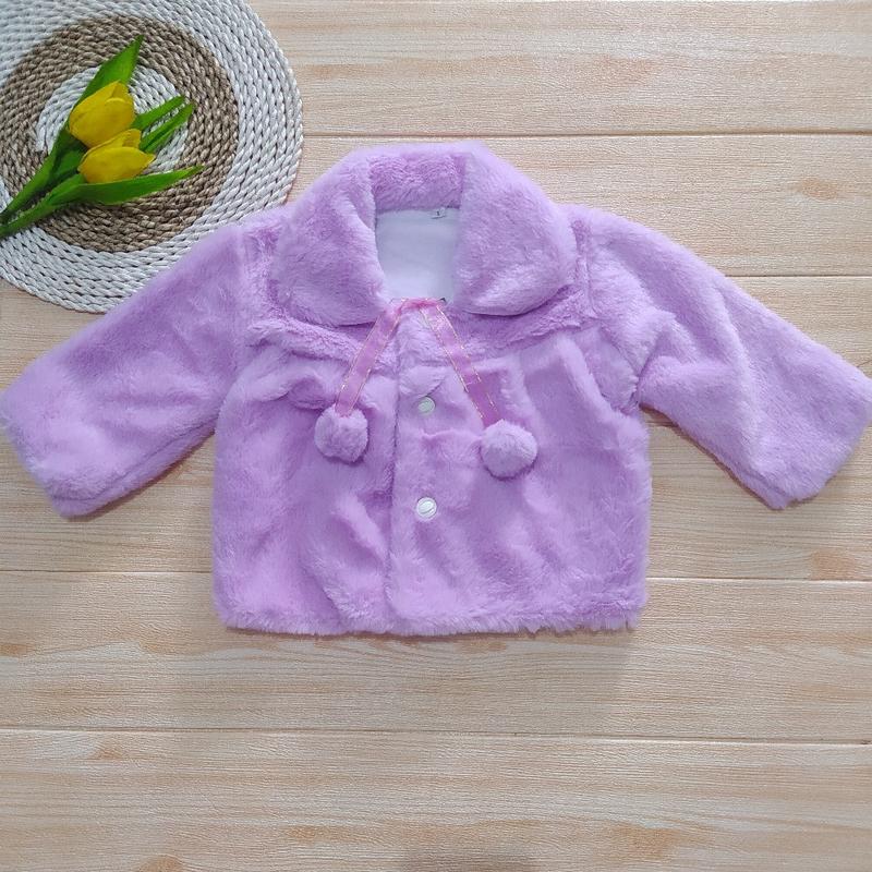 Product Introduction of Jaket Bayi Bulu Lembut Perempuan Usia 3-6  Bulan - Bahan Berkualitas, Lembut, dan Hangat model korea 0–6 3