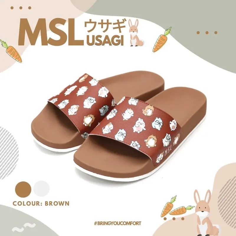 SANDAL WANITA KIDS SLIDE DENGAN ANTI SLIP MSL USAGI 1