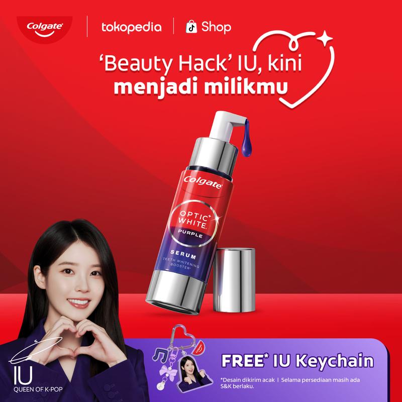 [IU x Colgate] Colgate Optic White Purple Serum 40ml FREE IU Limited ...