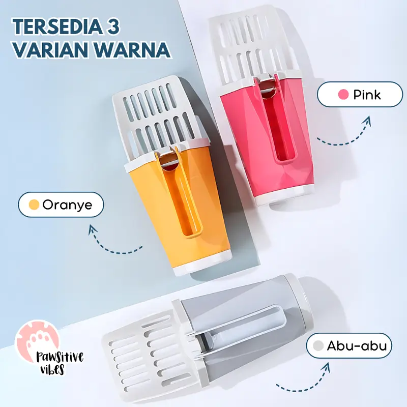 Sekop Litter Box Kucing Serokan Pasir Poop Pet Cat Scoop Bonus Dispenser Kantong Plastik/ Kantong Kantong Kotoran/Sekop Litter Box Kucing Serokan Pasir Poop Pet Cat Scoop Bonus Dispenser Kantong Plastik 4