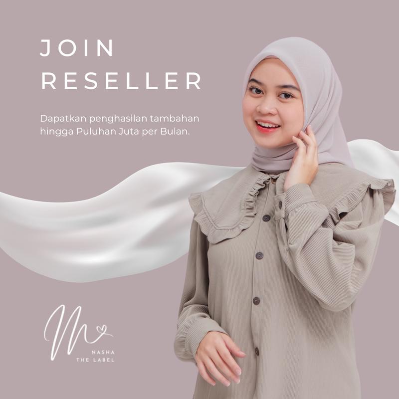 PAKET USAHA KERUDUNG SEGIEMPAT PARIS JAPAN NASHATHELABEL 10 pcs  || BISA NON LABEL Muslim Jilbab Basic 1