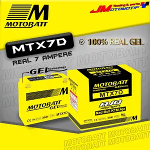 Aki Kering Motobatt MTX7D Scorpio Tiger Nuovo Original Motor Accessories Motorcycle
