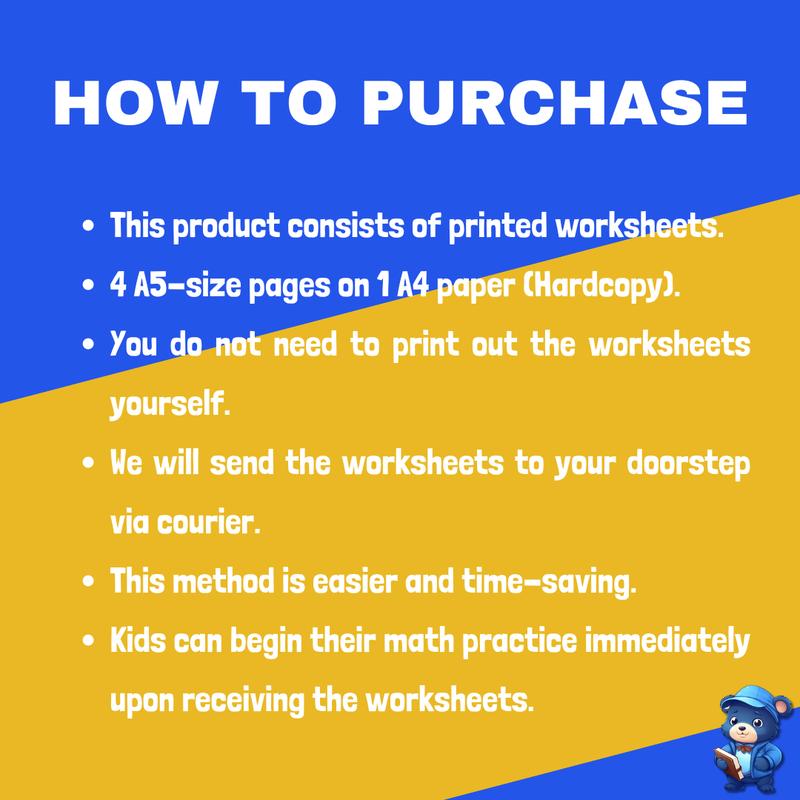Product Introduction of 100 Days of Mathematics Worksheets for Kids Aged 8-9 | Hardcopy Exercises | 100DTTG3 | Buku Latihan Matematik 100 Hari 24