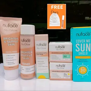 READY !!! Paket 6 in 1 Skincare Nuface Brightening [FREE PRODUC] / Pencerah / Menghilangkan Flek Hitam Facial Mencerahkan Wajah