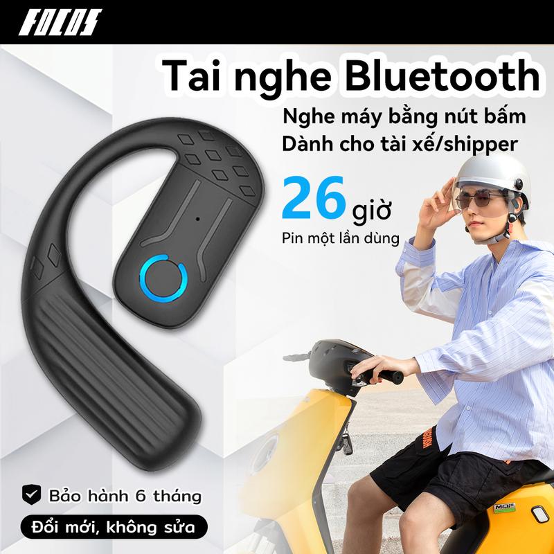 Tai nghe không dây Bluetooth 5.4,DG01Tai nghe mở một tai, Tai nghe qua tai, Độ trễ thấp, Âm trầm, Micrô tai trái và phải Xoay 180 °, Thời gian chơi 26 giờ, Thích hợp cho thể thao và kinh doanh, Tai nghe nhét tai, Đeo Earphone dành cho iPhone và Android