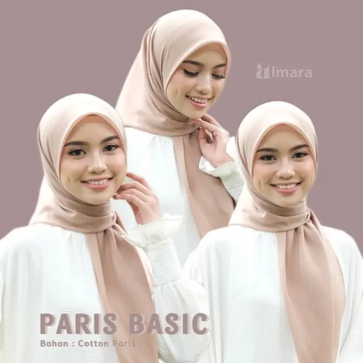 Almara - Paris Basic (Paris Premium Hijab Segi Empat Paris Jadul Clasik)