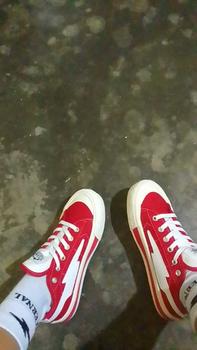 Product Review of (Spesial Kemerdekaan) Sepatu Pria Wanita028 XternalStepSure Mitterns Storm Merah Putih Low Canvas Kasual Casual Shoes Sneakers from L**a S**i 0