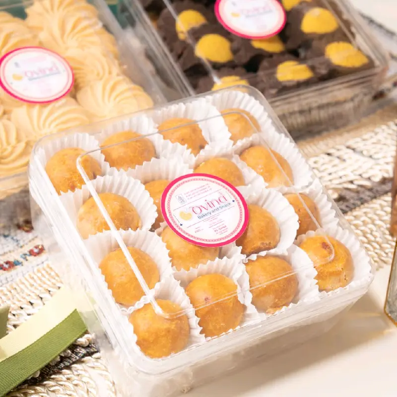 Kue Paket lebaran Ovina Makmur Series ( AFL) Nastar Food Frozen Kering Cookies Toples Makanan Cemilan Snacks Choco 6 toples ( berat isi per toples 170 gram ) 6