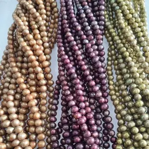 DIY CRAFTING FRESH WATER PEARL SEMI BULAT/MUTIARA AIR TAWAR (LOW GRADE)