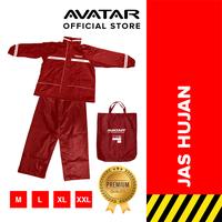 Gambar Jas Hujan Set - Jaket Celana AVATAR Merah - Ukuran M - JAS017 dari Kenmaster Official Store Kota Administrasi Jakarta Utara 1 Tokopedia