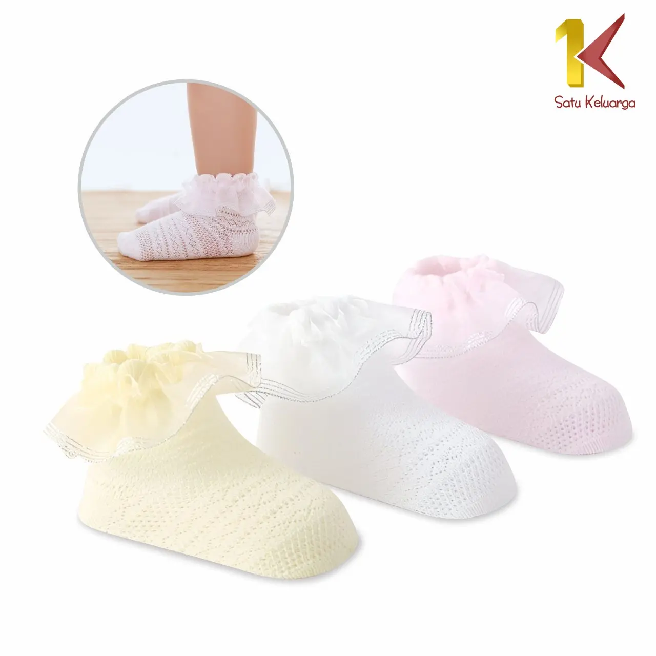 [COD] SK P92 Kaos Kaki Renda Anak Perempuan  Kaos Kaki Bayi Ala Putri Bahan Katun Bayi