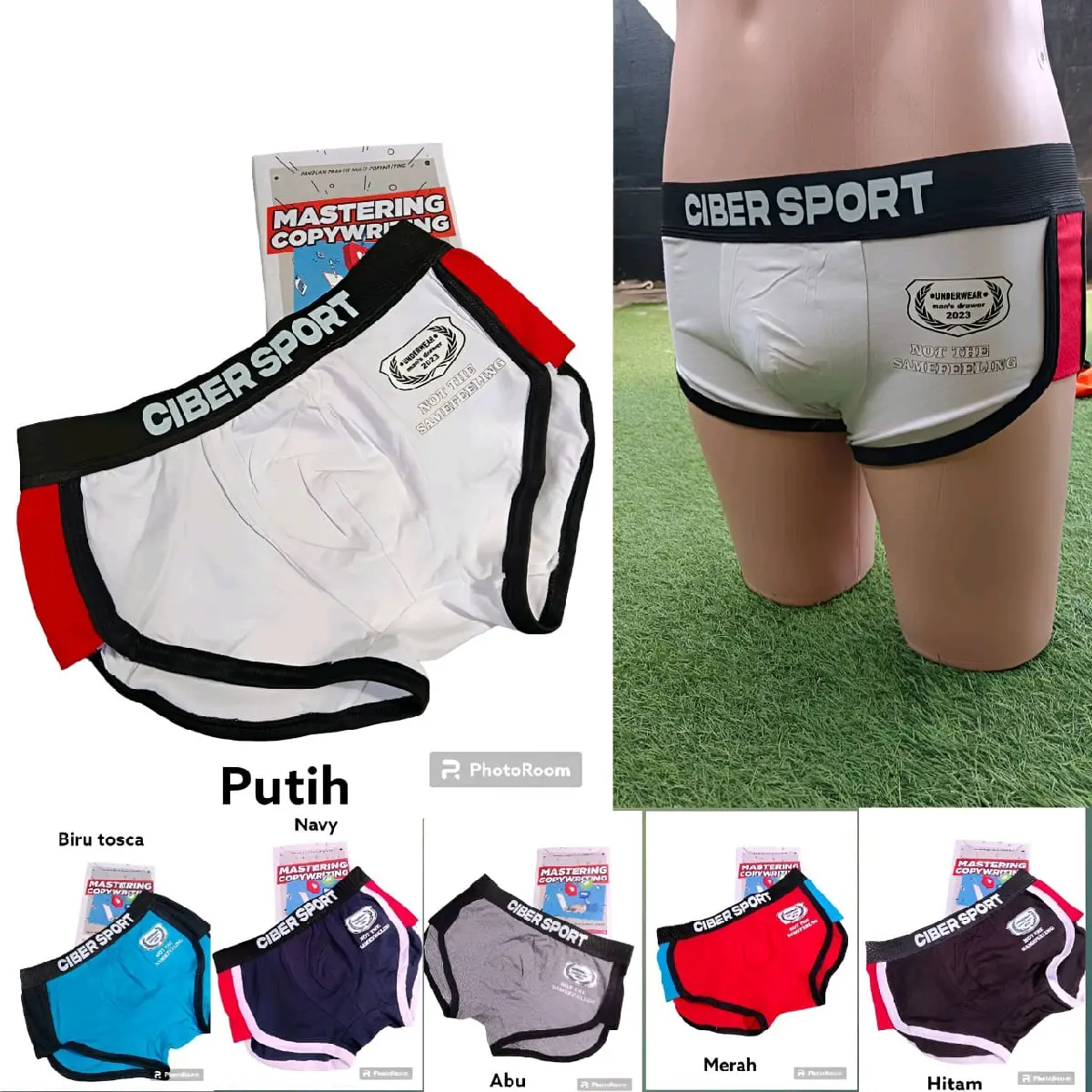 Celana Dalam Boxer Pria Spandek Katun Berkualitas Tinggi L-XXXL - Dewasa, Lembut Nyaman dipakai