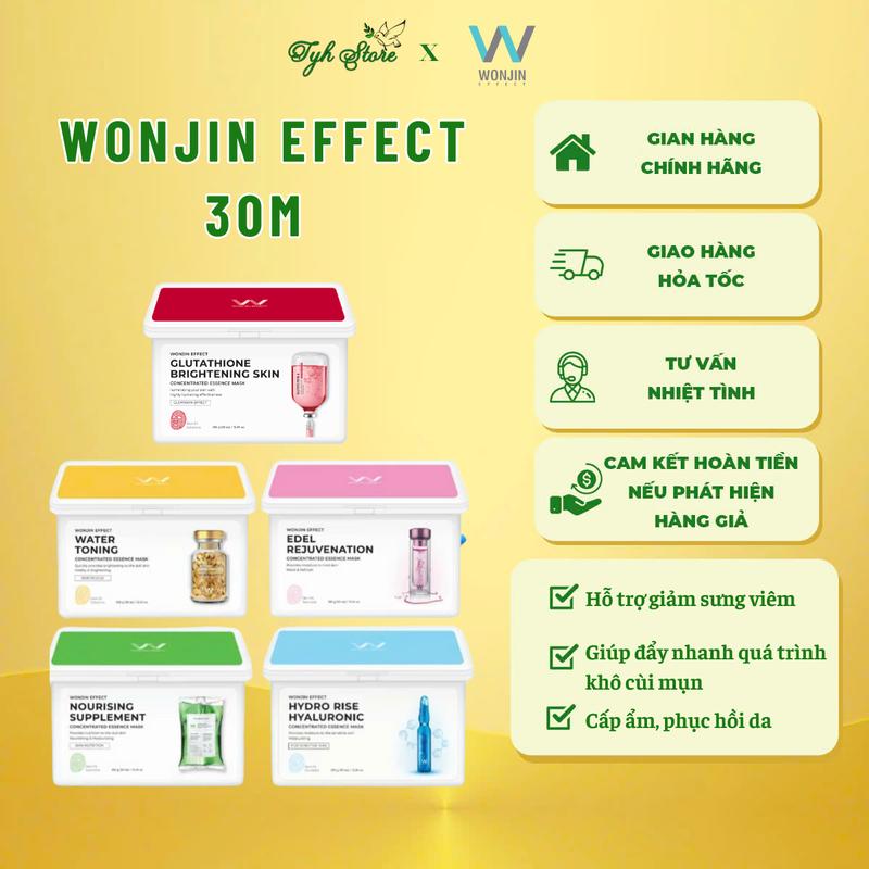 Hộp 30 Miếng Mặt Nạ WonJin Effect 350g  Làm Đẹp Da Skincare