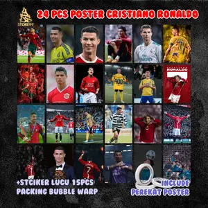 Poster Cristiano Ronaldo - Isi 24 Lembar - Bisa Request Pemain Lain - Ukuran A5