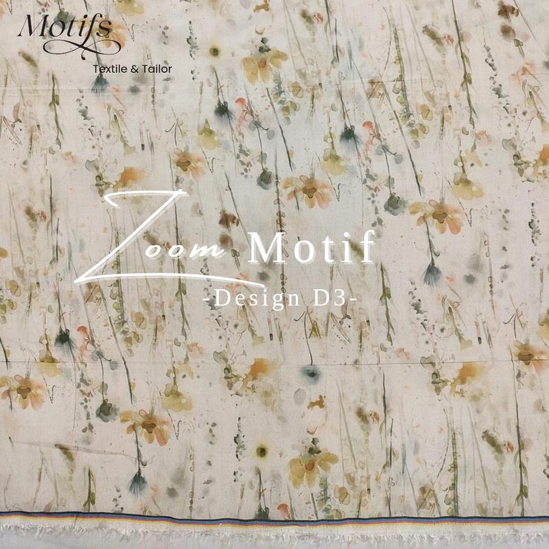 MOTIFS - ( HARGA 0.5 METER ) MILKY ORGANZA PRINT | ORGANZA MILKY  D3 3