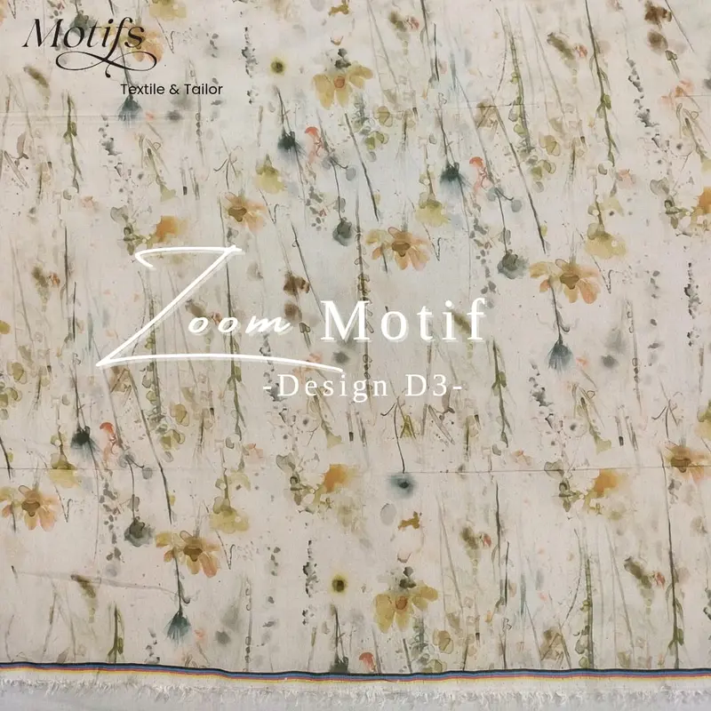 MOTIFS - ( HARGA 0.5 METER ) MILKY ORGANZA PRINT | ORGANZA MILKY  D3 2