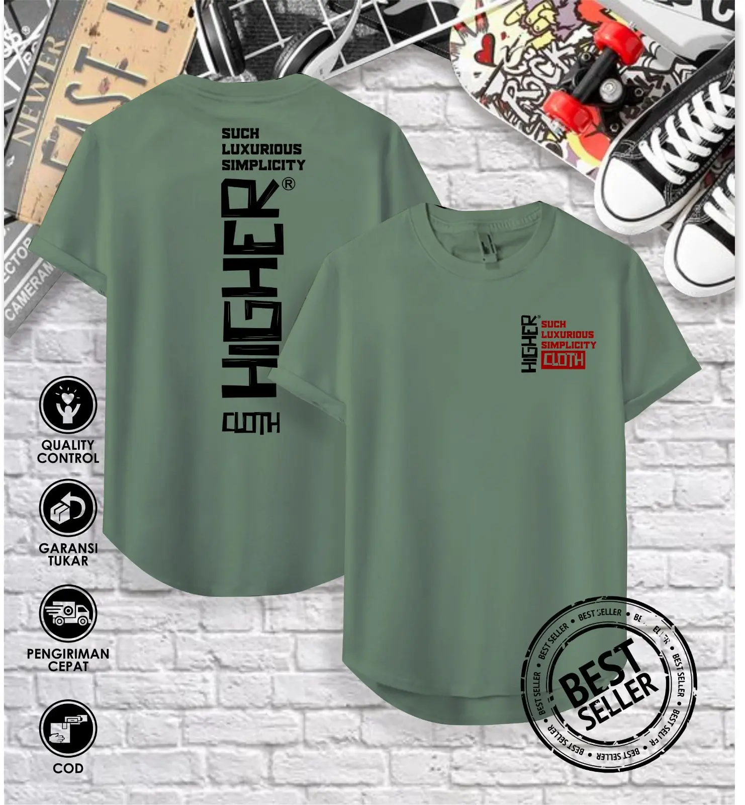 KAOS DISTRO PRIA TERBARU ,KAOS SEMI OVAL COTTON COMBAD 24S TERLARIS HIGHER.CLOTH