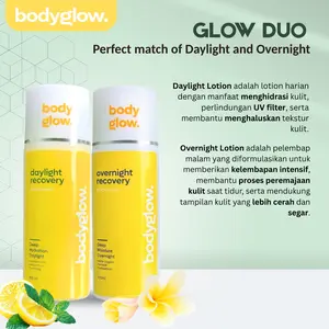 [PAKET ISI 2 PCS] BODYGLOW SUPER DOSTING SIANG + MALAM - AMAN BPOM - 100 ML