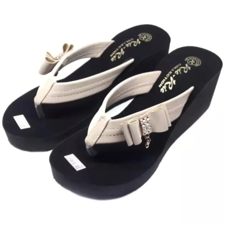 sandal wedges wanita pita samping terbaru2023 Sandal jepit Sendal 5