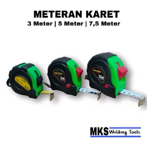 Meteran Karet | Meteran 3 Meter | 5 Meter | 7,5 Meter | Meteran Tukang Bangunan Lapis Karet