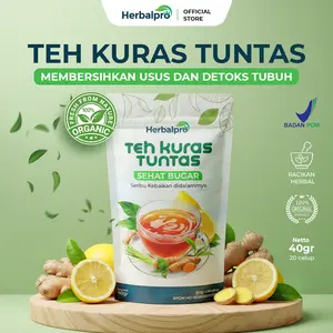 HerbalPro Teh Kuras Tuntas Original 1 Pouch Isi 20 Kantung Teh