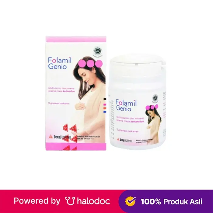 Folamil Genio Multivitamin Ibu Hamil 1 Botol Isi 30 Kapsul Lunak Original Dexa Medica