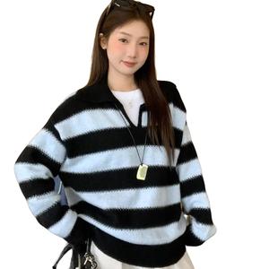 Áo Khoác Len Dệt Kim, Dành Cho Phụ Nữ, Dáng Rộng Vừa Vặn, Áo Chui Đầu Dài Tay Áo, Áo Mặc Bên Ngoài Thường Ngày Thích Hợp Cho Mùa Thu Và Mùa Đông, Quần Áo Phụ Nữ Sành Điệu