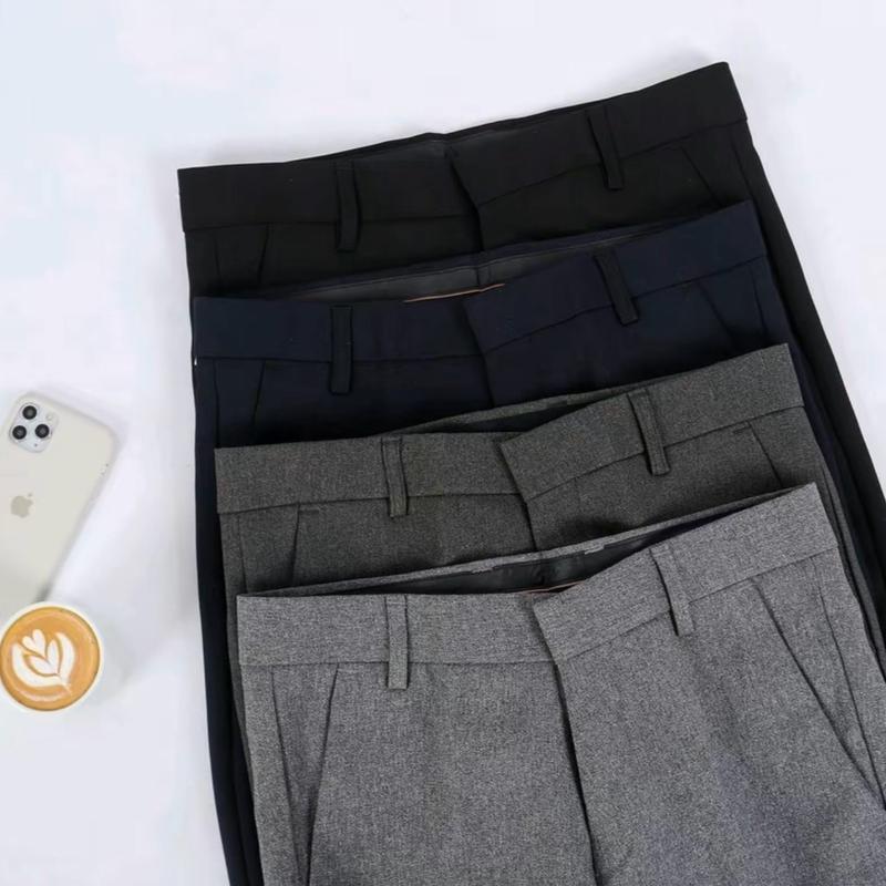 Celana Kantor Formal Slimfit Pria Panjang Kerja Dewasa Casual Hitam Chino Abu Muda Kain Navy 5