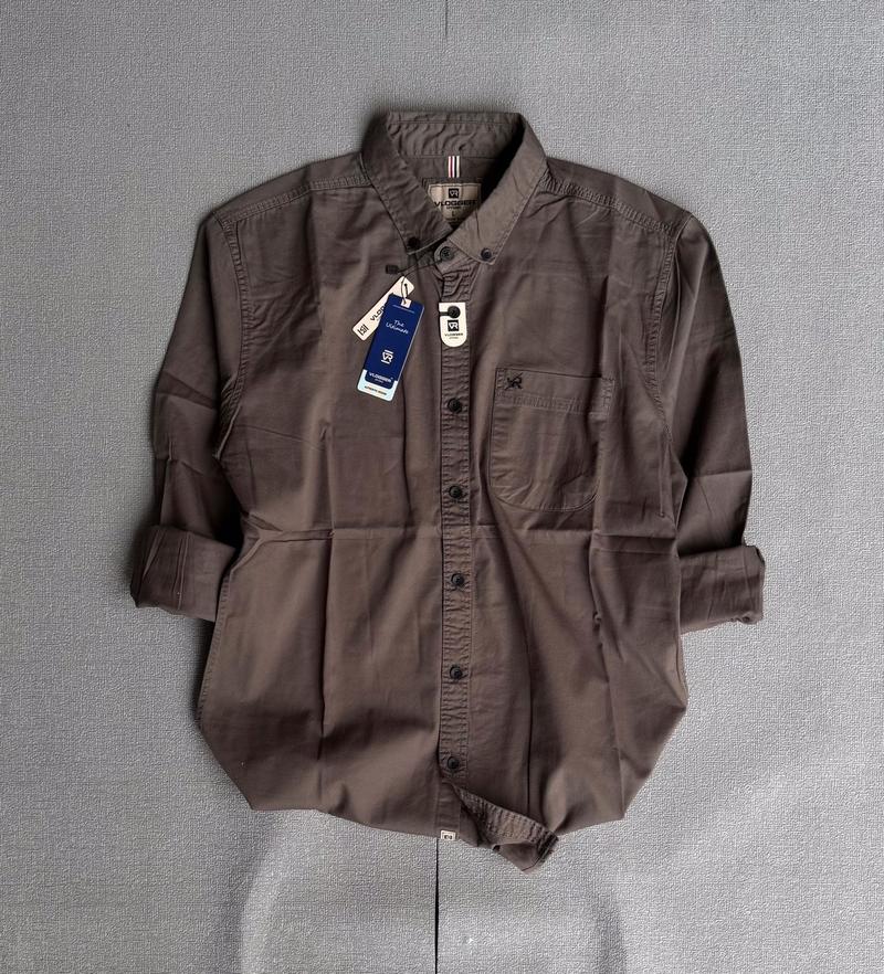 Product Introduction of Kemeja Skena Lengan Panjang Kemeja Polos Casual Pria Katun Hitam Baju Distro Kerja Logo Keren Muda Bordir Kain Flanel 8