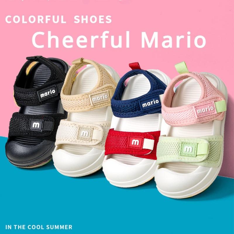 Dép Xăng Đan Trẻ Em, Mario Vui Vẻ, Nhiều Màu, Quai Dán, Thoải Mái Và Mềm Mại, Thích Hợp Cho Bé Trai Và Bé Gái, Dép Xăng Đan Em Bé