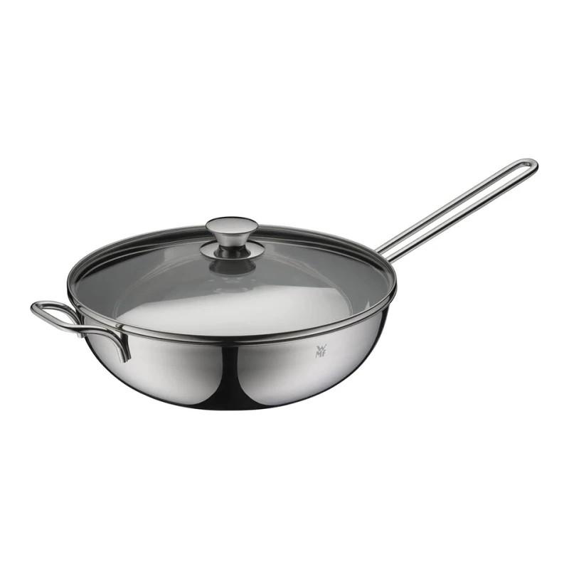 Chảo xào sâu lòng WMF 30cm có nắp kính, inox