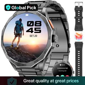 Wearable Smartwatch (Dual Band), 1.85" HD Display Fitness Wristwatch with BT Calling & 100+ Exercise Modes, Trendy Multifunctional Watch for Android iOS, Adjustable Devices, Fitness Tracker Watch