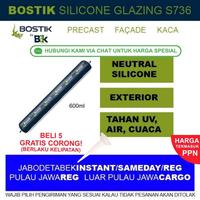 Gambar Bostik Silicone Glazing Sealant S736 Silikon Kaca Façade Precast 600 ml Kemasan Sosis - Grey dari Bostik by B3K Kota Administrasi Jakarta Utara 1 Tokopedia