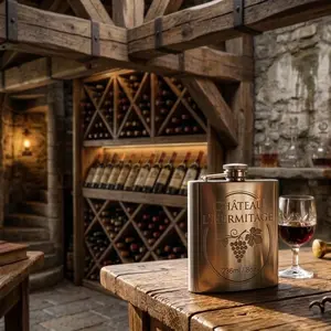 One Two Cups Hip Flask Botol Minum Pocket Bir Stainless Steel 201 8oz