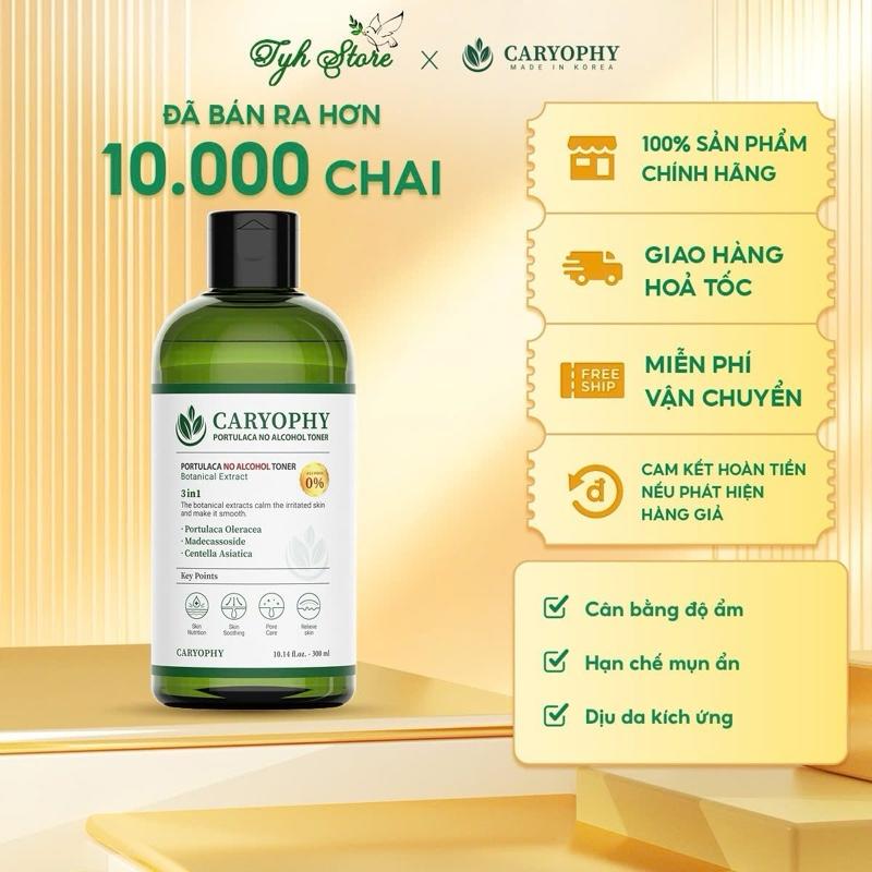 Live Toner Caryophy Portulaca 300ml - Nước hoa hồng Không Cồn