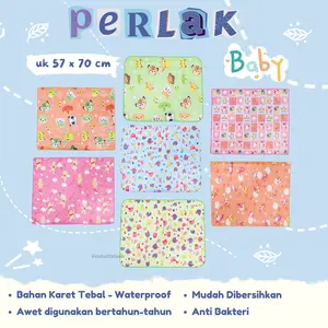Perlak Bayi uk 57 x 70 cm / Alas Ompol Jumbo Waterproof Anti Air Rembes Tebal Bahan Karet Tidur Perlengkapan Newborn kiosbalitafawa