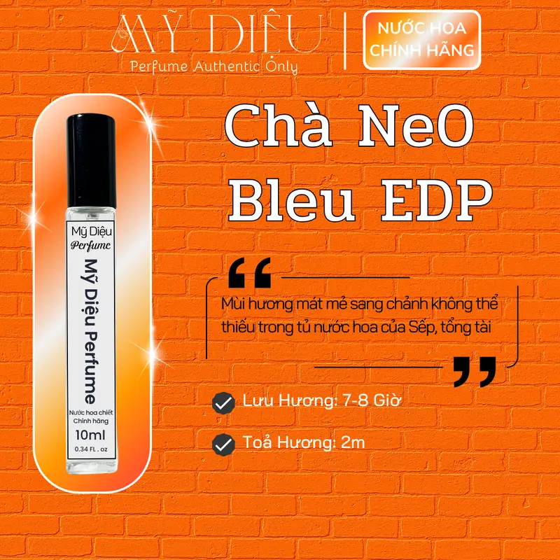 Nước Hoa 10ml Chờ Ne0 Blue EDP, Nam Tính Sang Trọng Perfume Xịt Thơm 0