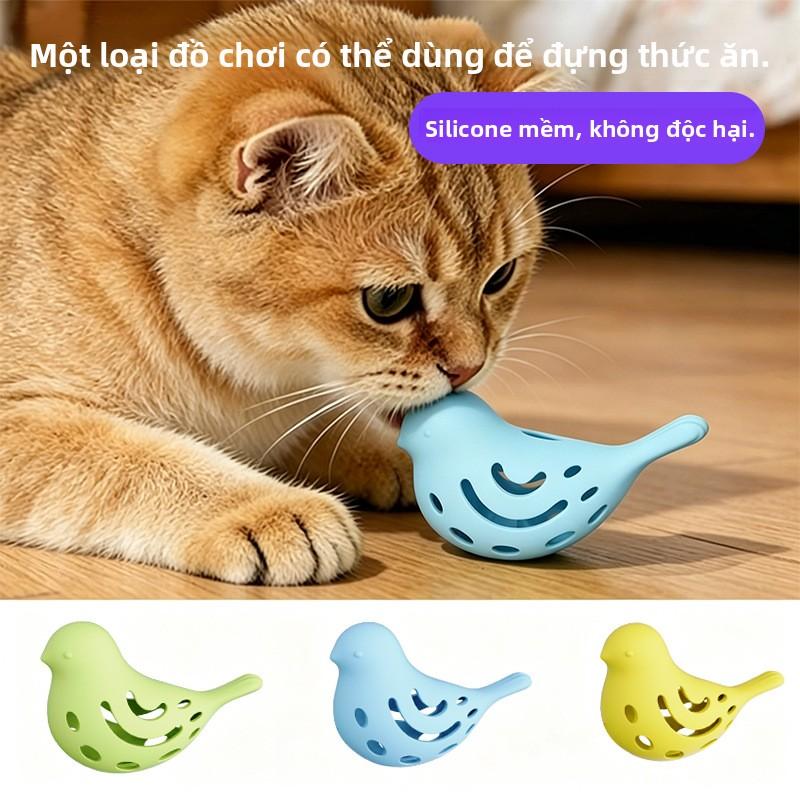 Đồ chơi cho mèo và chó hot trend, thiết kế 2 trong 1: gặm nhấm, mài răng, chống phá hoại nhà cửa, có lỗ rò thức ăn.