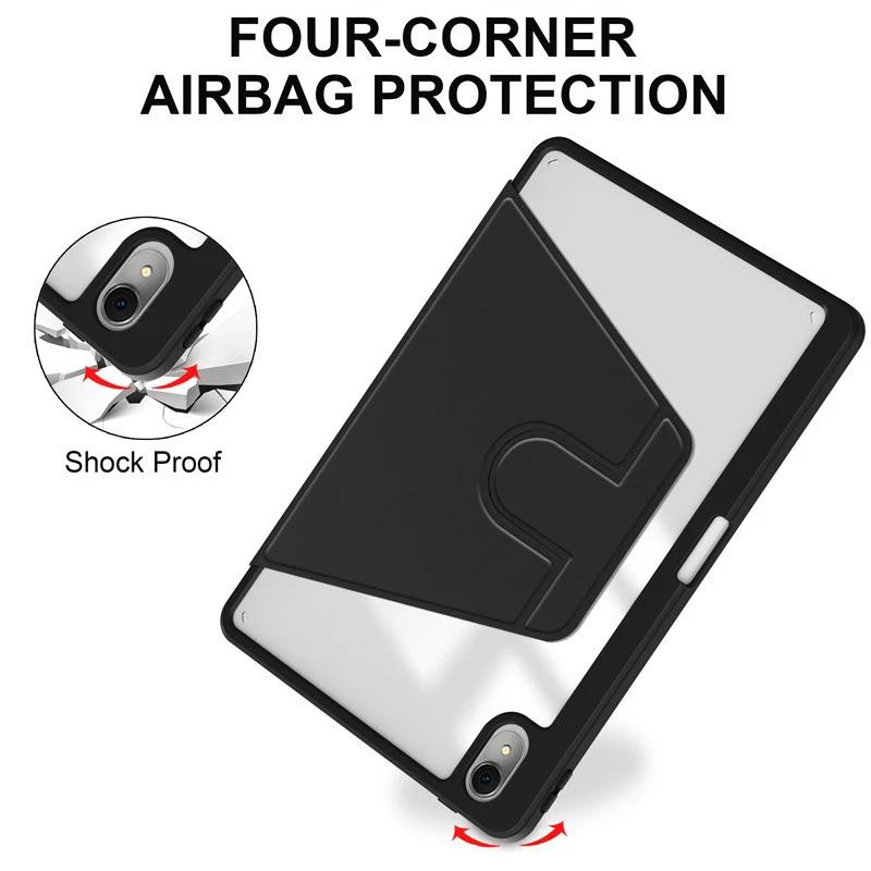LEVINO Casing Compatible for Huawei Matepad 11.5" Matepad 11" 2021 Matepad 11" 2023/Air 11.5 2023 360 Rotating Transparent Acrylic Case 8