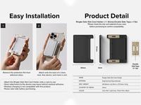 Gambar Ringke Compatible For Universal Side Slot 3 card Holder Clear Mist Tempat Kartu Tipis dari ShowcaseFever Kota Administrasi Jakarta Utara 5 Tokopedia