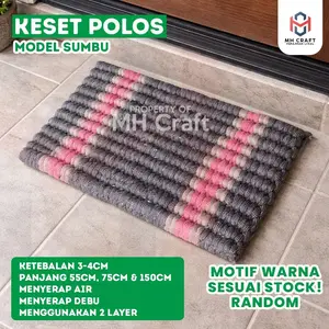 Keset Sumbu Polos Super Nyerap Air, Lembut dan Anti Licin