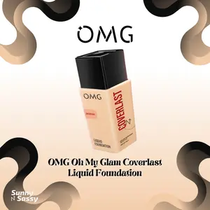 OMG Oh My Glam Cover last Liquid Foundation SPF 20 PA++ Concealer Waterproof Lasting