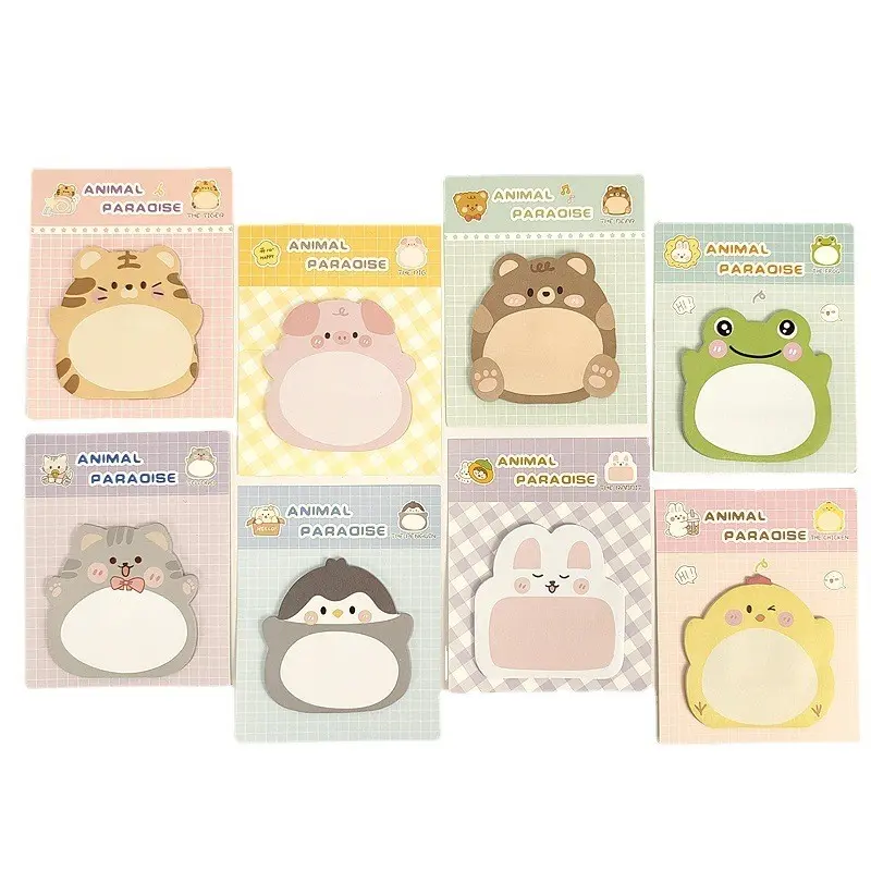 COD (YBL) Sticky Notes Motif Hewan Tempelan Kertas Catatan Memo Note Karakter Binatang Binatang  Mini Book Karakter Animal Lucu (BELI LOKAL) 1