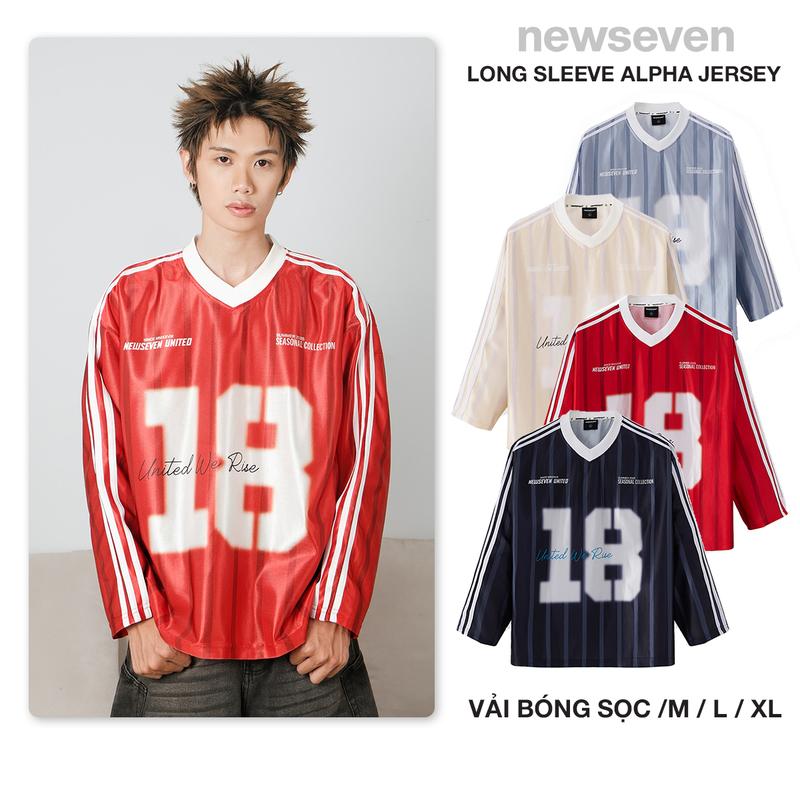 Áo Long Sleeve Jersey NEWSEVEN áo thun sọc dài tay NAD.454