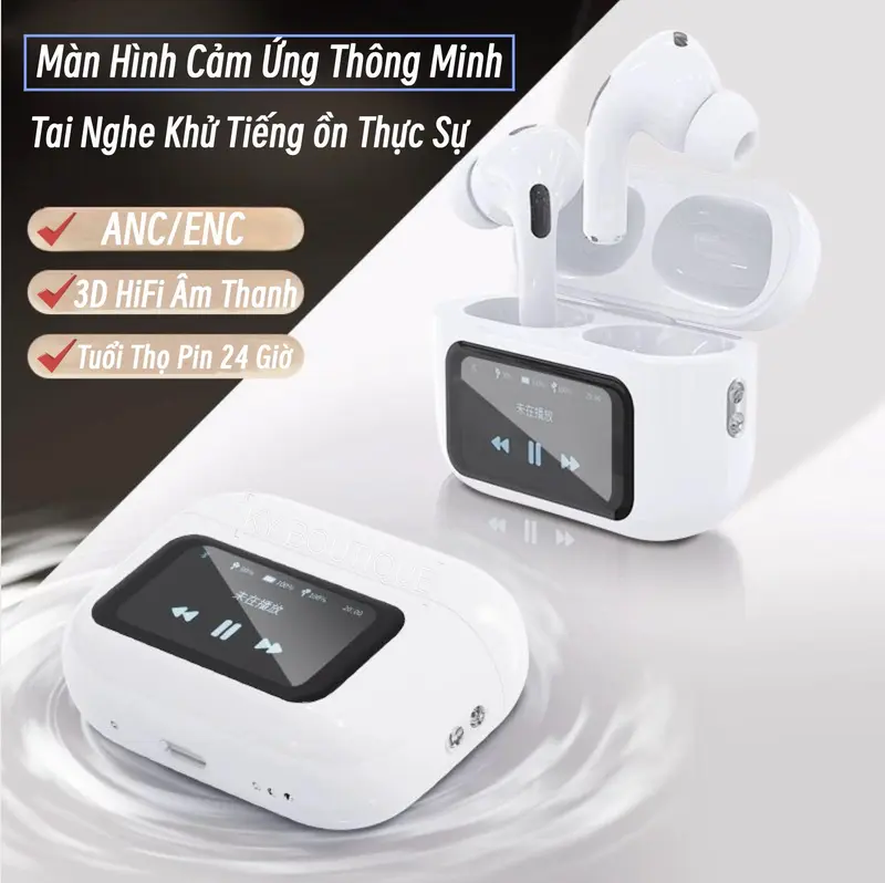 Tai Nghe Thông Minh A9 PRO ANC/ENC [3 Quà tặng miễn phí] 1 Dây buộc+1 Bao tay chơi game+1 Nhãn dán hoạt hình, Màn Hình LCD Cảm Ứng Màu, Bass Siêu Căng,Bluetooth 5.4, Hình Nền Tùy Chỉnh, Hiển Thị Lời Bài Hát | BigBuy360 - bigbuy360.vn