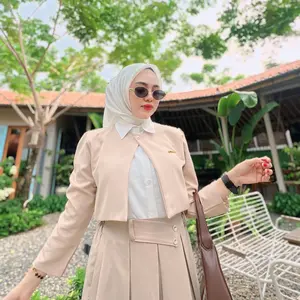 Setelan 3in1 Oneset Rok Calista Kekinian Formal Katun