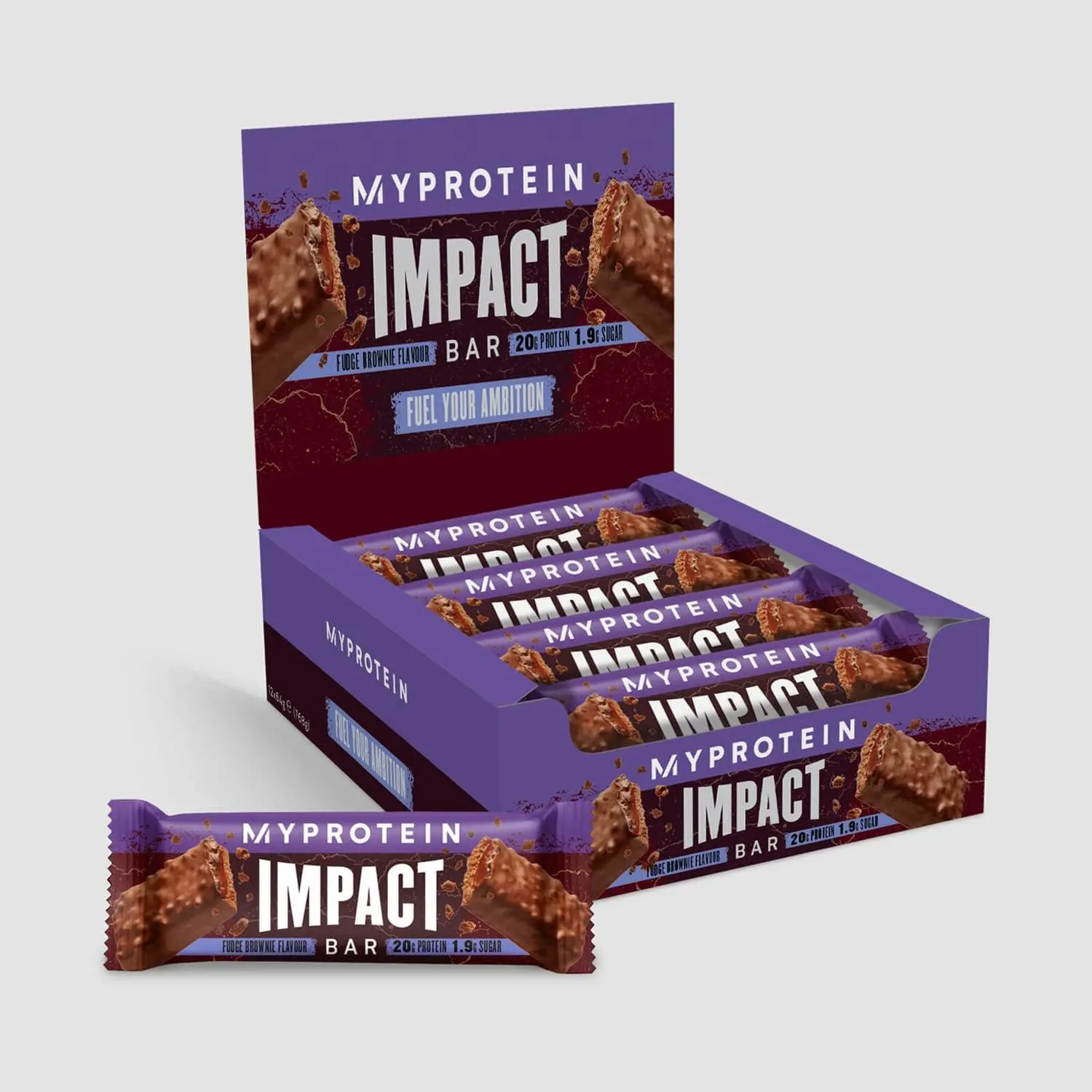 MyProtein Impact Bar 1 to 12 Pack 20g Protein Per Bar(Select Flavour), High Protein, Fitness, Gym, Snacks, Workout